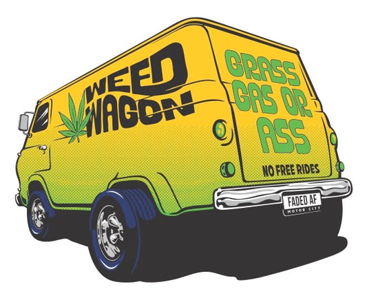 Weed Wagon Baseball Tee
